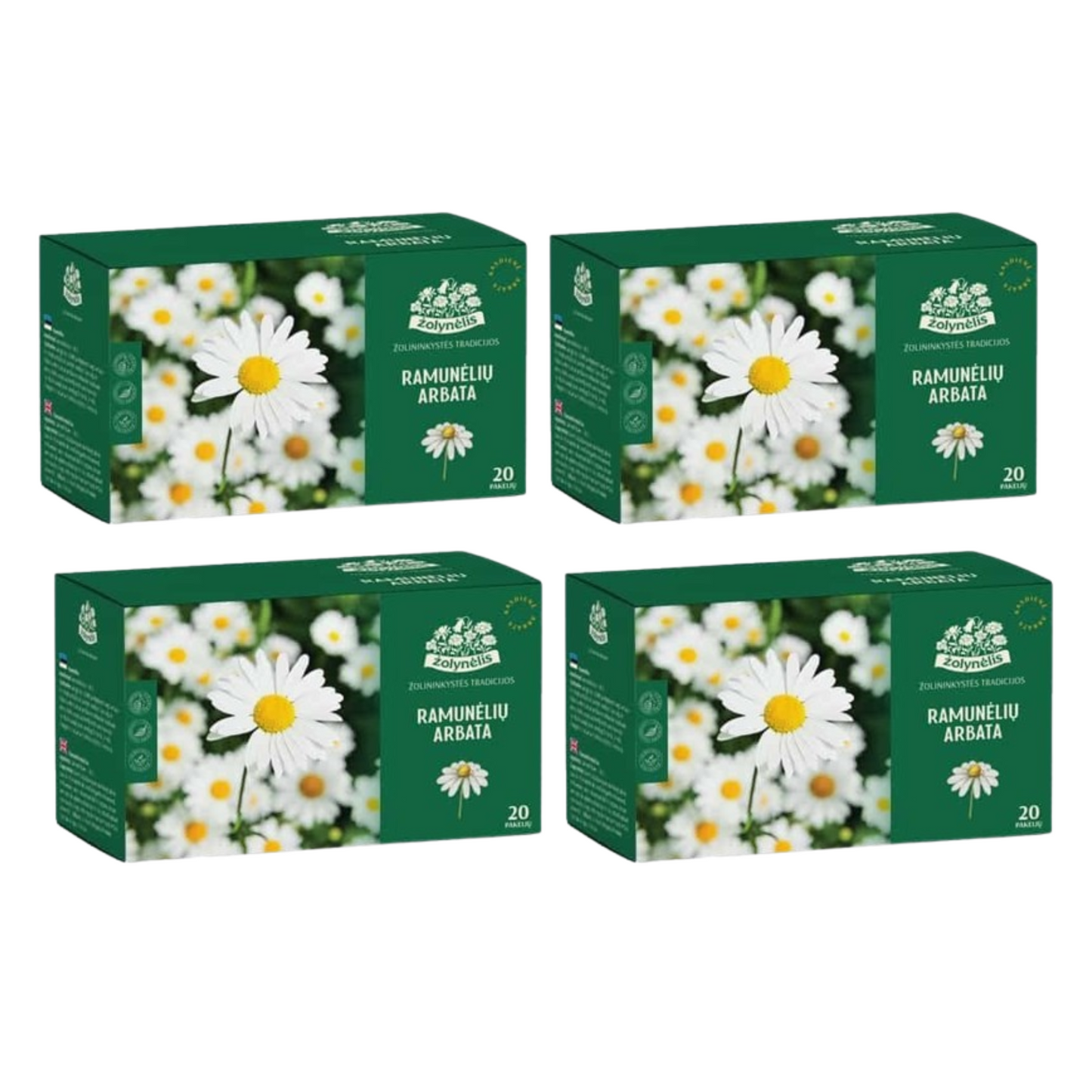 4 Chamomile Herbal Tea Boxed 20 Envelopes