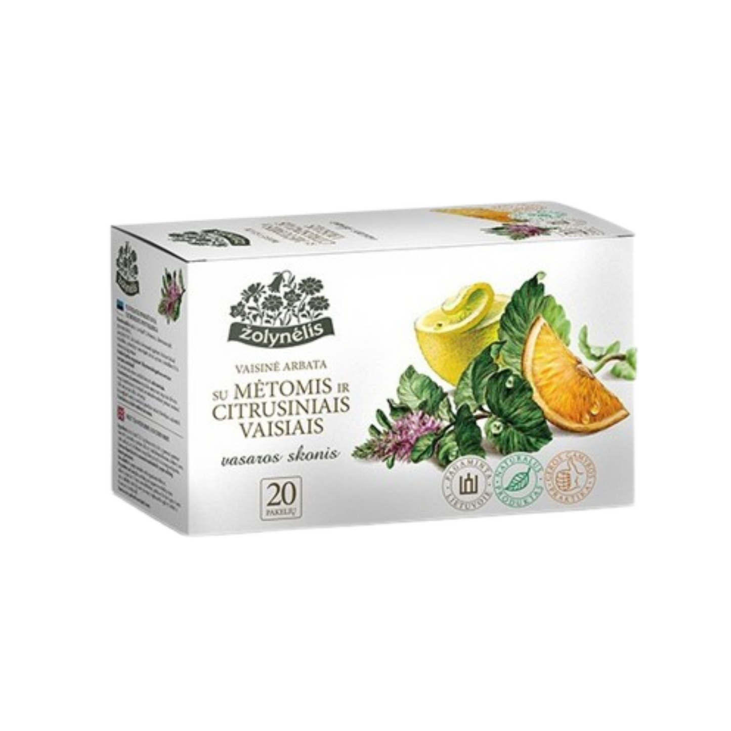 Natural Organic fruit Tea with Mint and Citrus Fruits Zolynelis