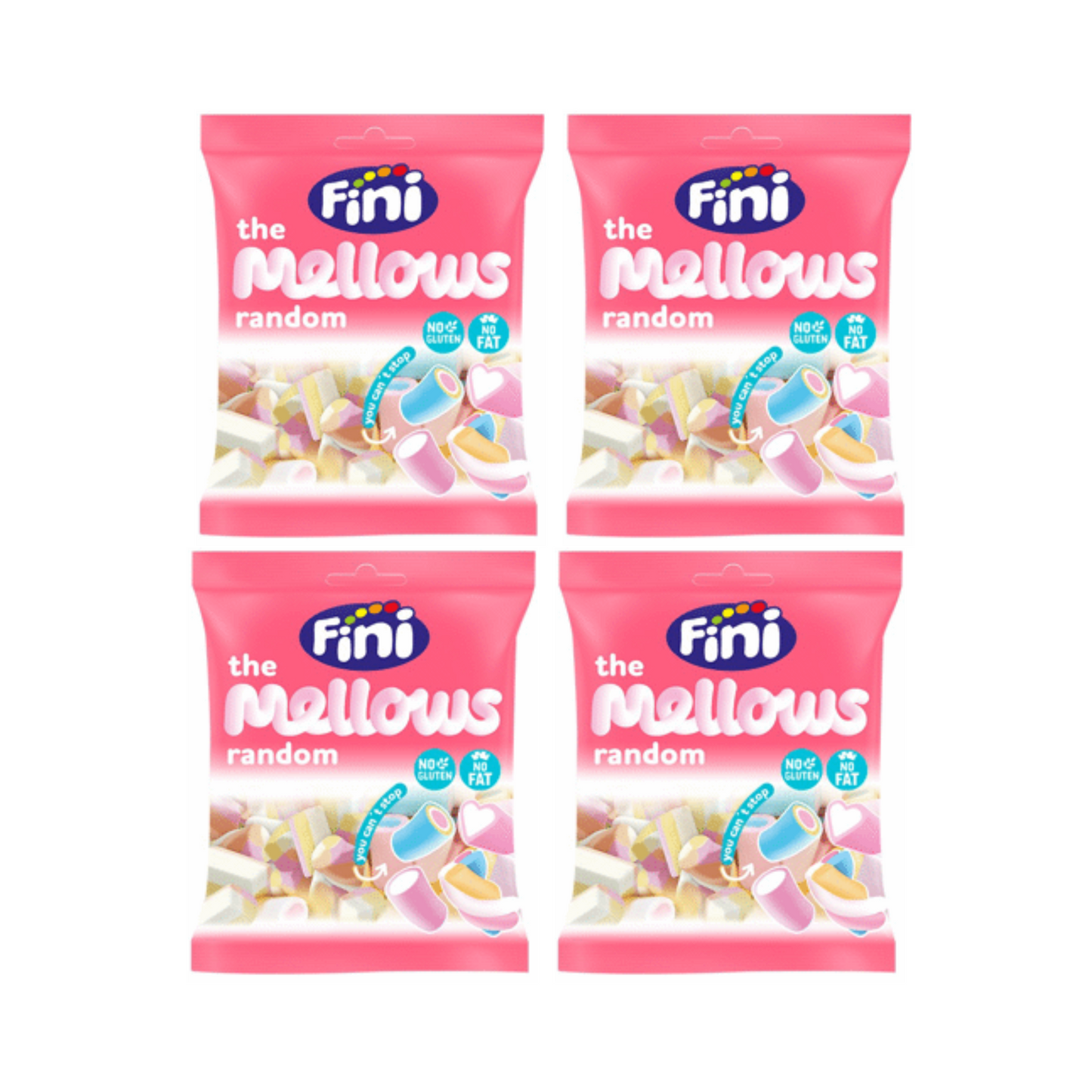 4 x Fini The Mallows Random Marshmallows, 90 g