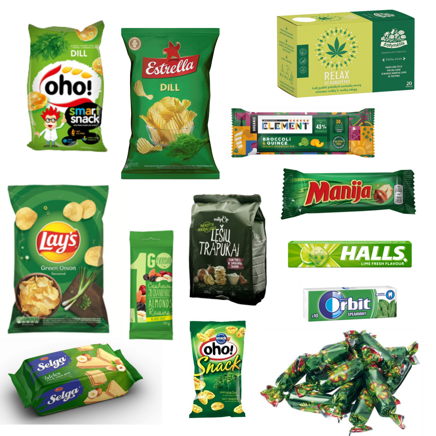 Green Colored Snack Box