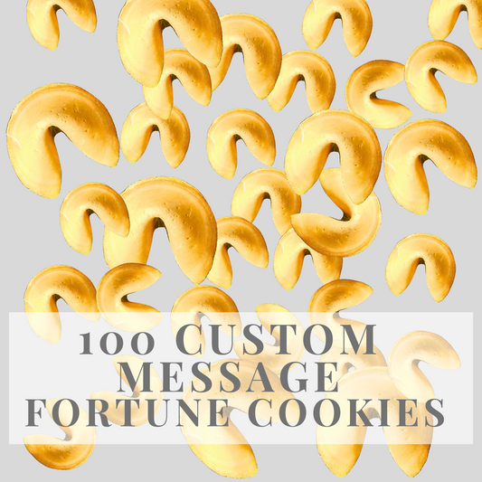 100 Custom Message Fortune Cookies