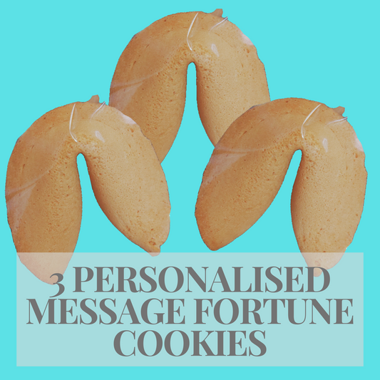 3 Personalised Message Fortune Cookies