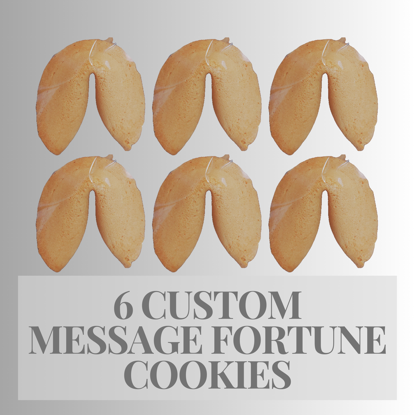 6 Personalised Message Fortune Cookies