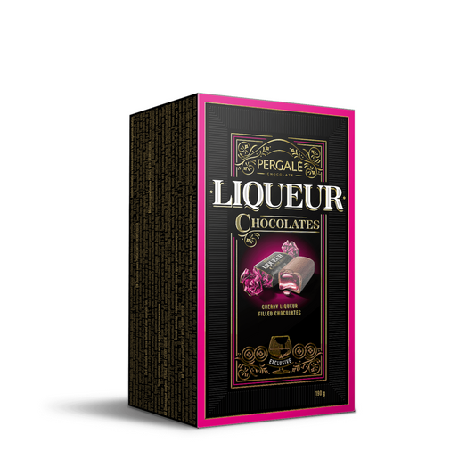 Cherry Liqueur Filled Dark Chocolate Candies, 190g