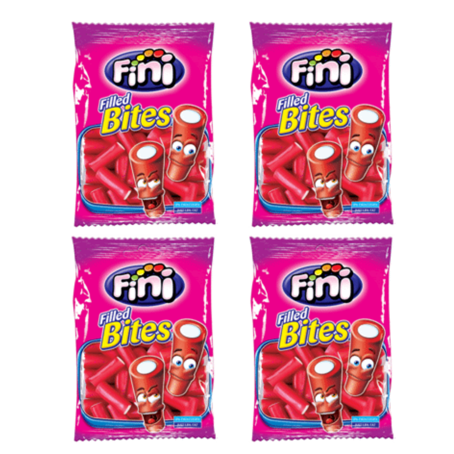 4 x FINI Strawberry Candy Tubes, 90g