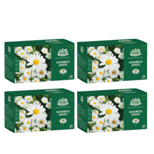 4 x Chamomile Herbal Tea Boxed 20 Envelopes