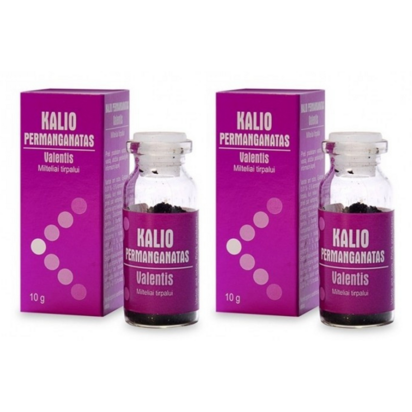 2 x Premium Potassium Permanganate Powder For Skin Solution 10g each for Adults and Children